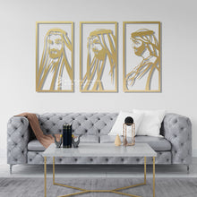 Load image into Gallery viewer, Sheikh Zayed, Sheikh Khalifa &amp; Sheikh Mohammed الشيخ زايد &amp; الشيخ خليفة &amp; الشيخ محمد - ( 3pc Set ) -SHZMK1
