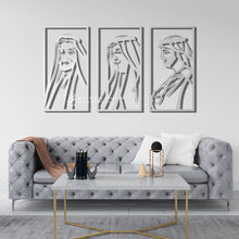 Load image into Gallery viewer, Sheikh Zayed, Sheikh Khalifa &amp; Sheikh Mohammed الشيخ زايد &amp; الشيخ خليفة &amp; الشيخ محمد - ( 3pc Set ) -SHZMK1
