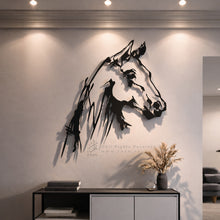 Load image into Gallery viewer, Horse Wall Art لوحة الخيل - Premium ( Metal ) ( HZN040 )

