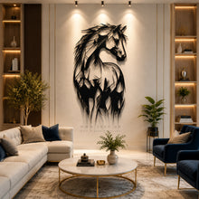 Load image into Gallery viewer, Horse Wall Art لوحة الخيل - Premium ( Metal ) ( HZN45 )
