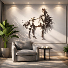 Load image into Gallery viewer, Horse Wall Art لوحة الخيل - Premium ( Metal ) ( HZN37 )
