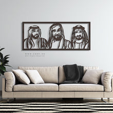Load image into Gallery viewer, Sheikh Zayed, Sheikh Khalifa &amp; Sheikh Mohammed الشيخ زايد &amp; الشيخ خليفة &amp; الشيخ محمد - Basic ( Wood &amp; Acrylic )
