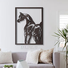 Load image into Gallery viewer, Horse Wall Art لوحة الخيل - Basic ( Wood &amp; Acrylic ) ( HZN05 )
