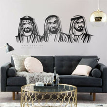 Load image into Gallery viewer, Sheikh Zayed, Sheikh Mohammed &amp; Sheikh Mohammed الشيخ زايد &amp; الشيخ محمد &amp; الشيخ محمد - Premium ( Metal )
