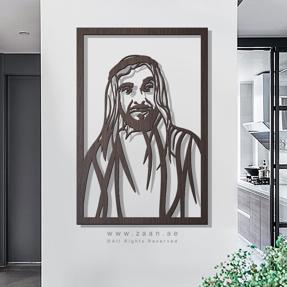 Sheikh Zayed bin Sultan Al Nahyan الشيخ زايد بن سلطان آل نهيان - Basic ( Wood & Acrylic )