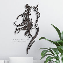 Load image into Gallery viewer, Horse Wall Art لوحة الخيل - Basic ( Wood &amp; Acrylic ) ( HZN06 )
