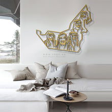 Load image into Gallery viewer, UAE Map wall art خريطة الإمارات ( Basic / Premium ) ( MPZN01 )
