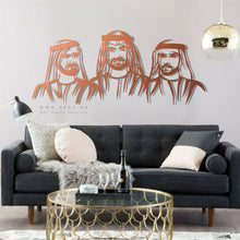 Load image into Gallery viewer, Sheikh Mohammed Bin Zayed, Sheikh Mohammed Bin Rashid &amp; Sheikh Hamdan  الشيخ محمد &amp; الشيخ حمدان &amp; الشيخ محمد- Premium ( Metal ) ( MMHZN02 )
