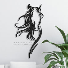 Load image into Gallery viewer, Horse Wall Art لوحة الخيل - Basic ( Wood &amp; Acrylic ) ( HZN06 )
