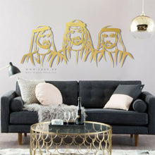 Load image into Gallery viewer, Sheikh Mohammed Bin Zayed, Sheikh Mohammed Bin Rashid &amp; Sheikh Hamdan  الشيخ محمد &amp; الشيخ حمدان &amp; الشيخ محمد- Premium ( Metal ) ( MMHZN02 )
