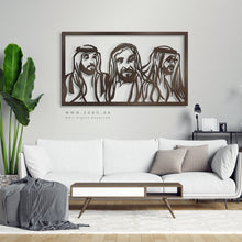 Load image into Gallery viewer, Sheikh Zayed, Sheikh Khalifa &amp; Sheikh Mohammed الشيخ زايد &amp; الشيخ خليفة &amp; الشيخ محمد - Basic ( Wood &amp; Acrylic )
