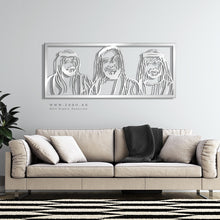 Load image into Gallery viewer, Sheikh Zayed, Sheikh Khalifa &amp; Sheikh Mohammed الشيخ زايد &amp; الشيخ خليفة &amp; الشيخ محمد - Basic ( Wood &amp; Acrylic )

