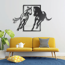 Load image into Gallery viewer, Horses Wall Art لوحة الخيول - Basic ( Wood &amp; Acrylic ) ( HZN09 )
