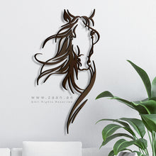Load image into Gallery viewer, Horse Wall Art لوحة الخيل - Basic ( Wood &amp; Acrylic ) ( HZN06 )
