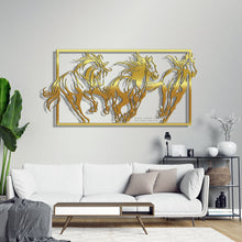 Load image into Gallery viewer, Horses Wall Art لوحة الخيول - Basic ( Wood &amp; Acrylic ) ( HZN04 )

