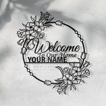 Load image into Gallery viewer, Customized Name plate  لوحة اسم المنزل - Premium ( Metal )
