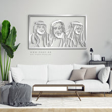 Load image into Gallery viewer, Sheikh Zayed, Sheikh Khalifa &amp; Sheikh Mohammed الشيخ زايد &amp; الشيخ خليفة &amp; الشيخ محمد - Basic ( Wood &amp; Acrylic )
