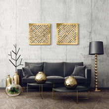 Load image into Gallery viewer, Allah + Mohammed Wall Art الله ومحمد - Metal ( 2pc Set ) ( HMKZN01 )
