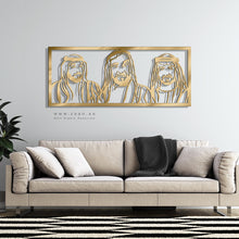 Load image into Gallery viewer, Sheikh Zayed, Sheikh Khalifa &amp; Sheikh Mohammed الشيخ زايد &amp; الشيخ خليفة &amp; الشيخ محمد - Basic ( Wood &amp; Acrylic )
