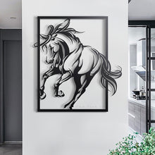 Load image into Gallery viewer, Horse Wall Art لوحة الخيل - Premium ( Metal )  ( HZN013 )
