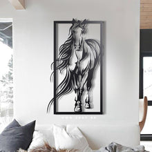 Load image into Gallery viewer, Horse Wall Art لوحة الخيل - Premium ( Metal ) ( HZN011 )
