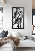 Load image into Gallery viewer, Horse Wall Art لوحة الخيل - Premium ( Metal ) ( HZN011 )
