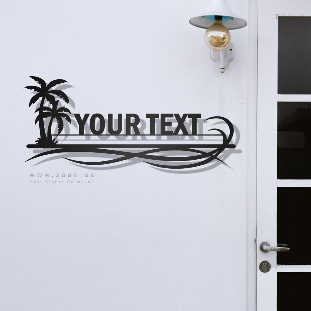 Customized Name plate  لوحة الإسم - Premium ( Metal ) ( CZN05 )