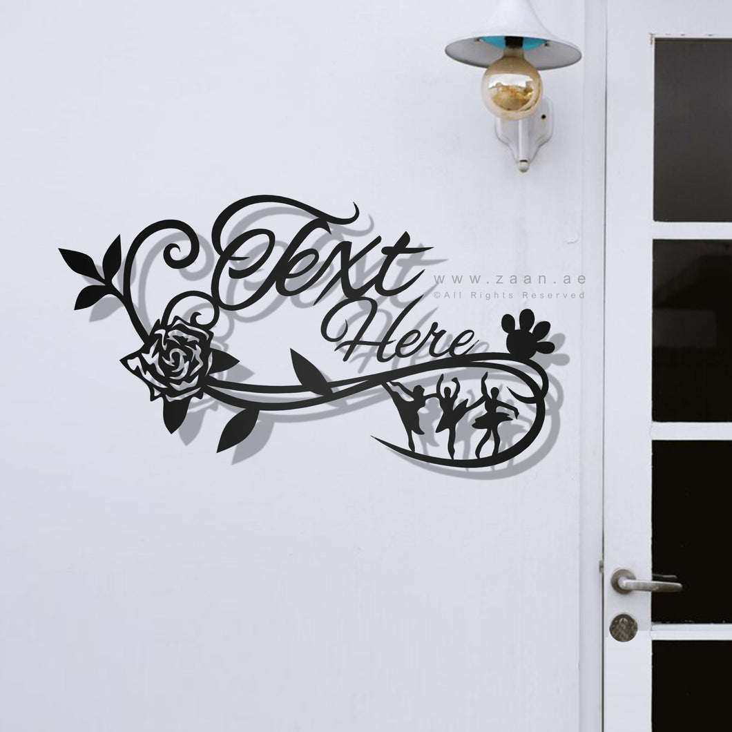 Customized Name plate  لوحة الإسم - Premium ( Metal ) ( CZN08 )
