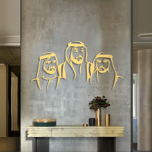 Load image into Gallery viewer, Sheikh Khalifa, Sheikh Mohammed &amp; Sheikh Hamdan الشيخ خليفة &amp; الشيخ محمد &amp; الشيخ حمدان - Premium ( Metal )
