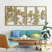 Load image into Gallery viewer, Tree Wall Art - Basic / Premium ( 4pc Set ) ( TRZN02 )
