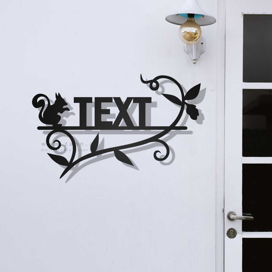 Customized Name plate  لوحة الإسم - Premium ( Metal ) ( CZN10 )