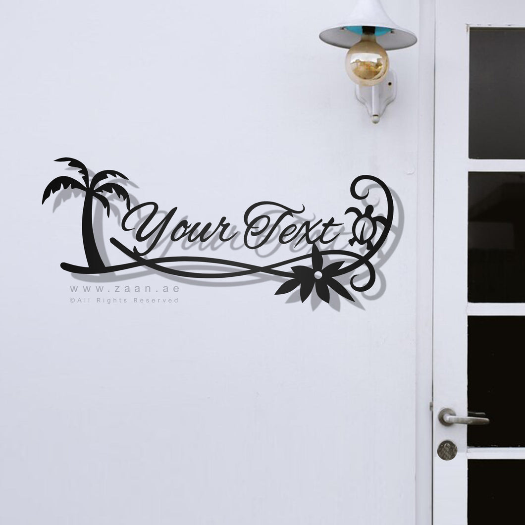 Customized Name plate  لوحة الإسم - Premium ( Metal ) ( CZN11 )