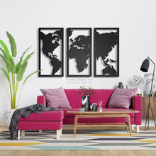 Load image into Gallery viewer, World Map Wall Art - Basic / Premium ( 3pc Set ) ( MPZN03 )
