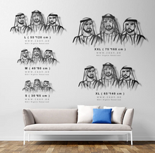 Load image into Gallery viewer, Sheikh Mohammed, Sheikh Khalid &amp; Sheikh Mansour الشيخ محمد &amp; الشيخ منصور &amp; الشيخ خالد- Premium ( Metal ) ( MMHZN06 )

