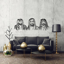 Load image into Gallery viewer, Sheikh Zayed, Sheikh Khalifa &amp; Sheikh Mohammed الشيخ زايد &amp; الشيخ خليفة &amp; الشيخ محمد - Premium ( Metal ) -SH-ZMK
